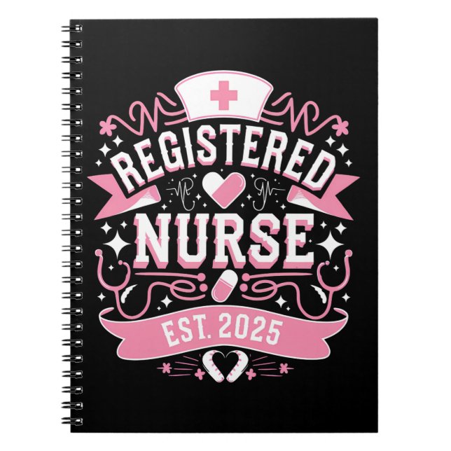 Registered Nurse Est 2025 Nursing Student Notebook (Front)