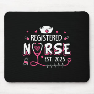 Registered Nurse Est 2025 Nursing Student Rn Gradu Mouse Mat