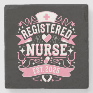 Registered Nurse Est 2025 Nursing Student Stone Coaster