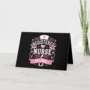Registered Nurse Est 2025 Nursing Student Thank You Card
