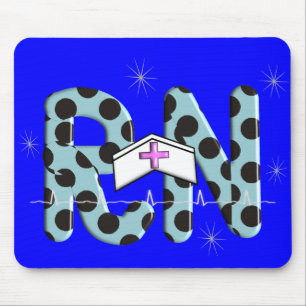 Registered Nurse Gifts "RN" Mouse Mat