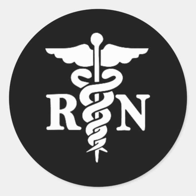 Registered Nurse Healthcare Hospital Nurse - Rn  Classic Round Sticker (Front)