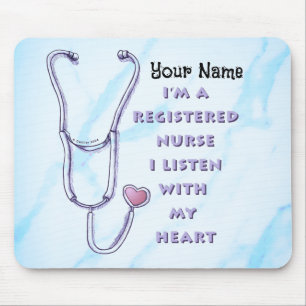 Registered Nurse Heart Mouse Mat