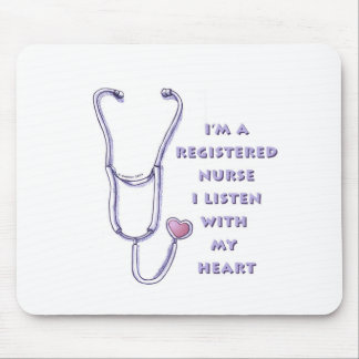 Registered Nurse Heart Mouse Mat