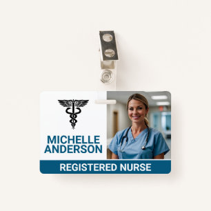 Registered Nurse Hospital ID Badge