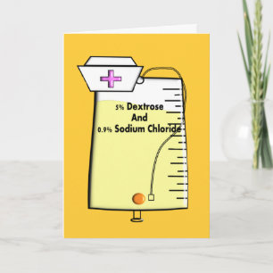 Registered Nurse IV Bag Design Card