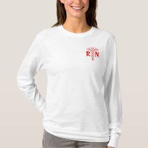 Registered nurse jersey hoodie RN caduceus T-Shirt