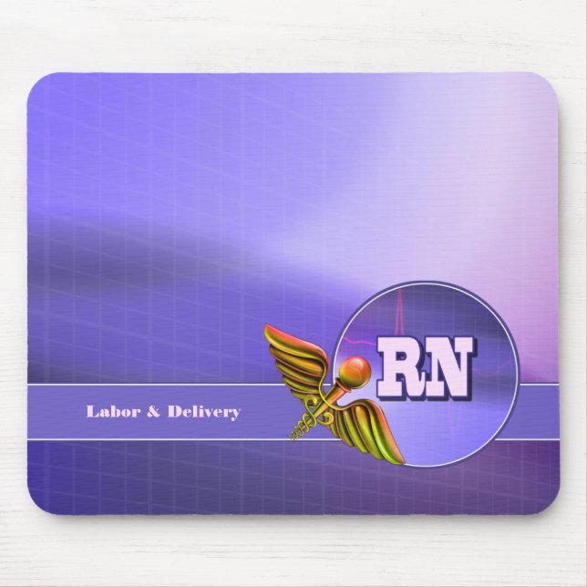 Registered Nurse | Labour & Delivery  Mouse Mat (Front)