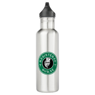 Registered Nurse Logo Badge Design 710 Ml Water Bottle