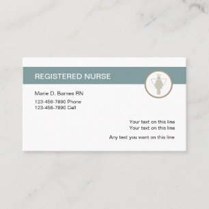 Registered Nurse Medical Business Card