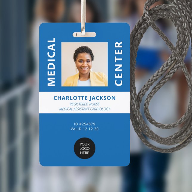 Registered nurse medical employee photo ID ID Badge (Creator Uploaded)