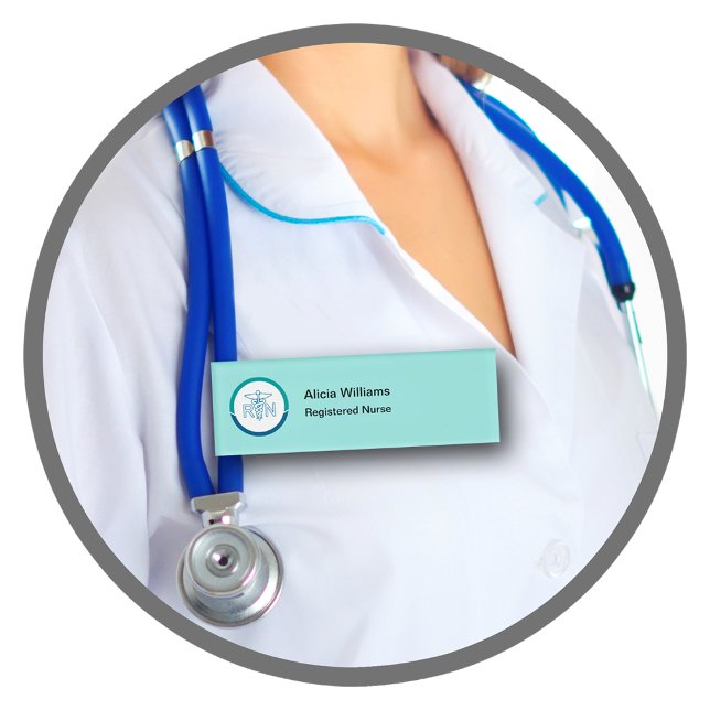 Registered Nurse Medical Professional Name Tags (Creator Uploaded)
