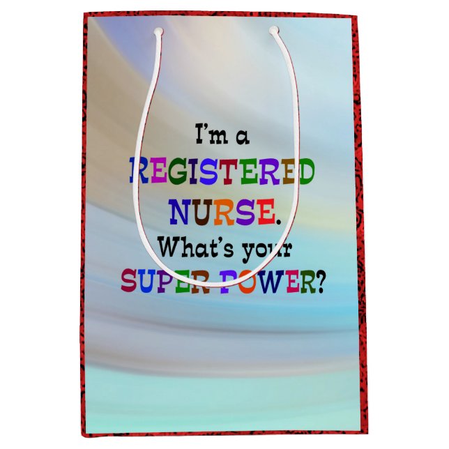 Registered Nurse Medium Gift Bag (Front)