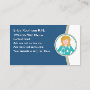 Registered Nurse Modern Business Cards