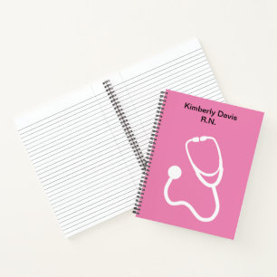 Registered Nurse Monogram Medical Notes Notebook
