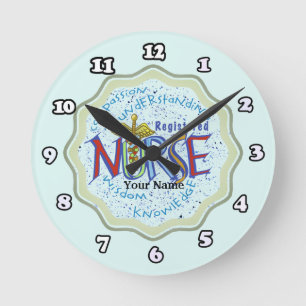 Registered Nurse Motto clock