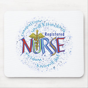Registered Nurse Motto Mouse Mat
