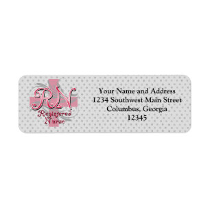 Registered Nurse, Pink Cross Swirls