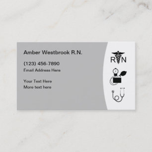 Registered Nurse Professional Medical Business Card