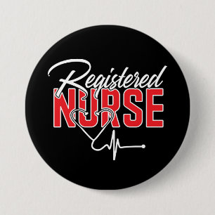 Registered Nurse RN 7.5 Cm Round Badge