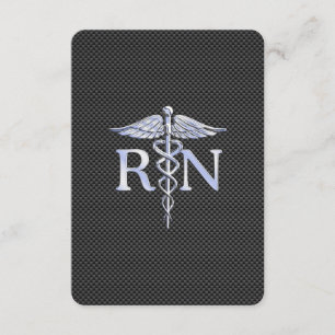 Registered Nurse RN Caduceus Snakes Enclosure Card