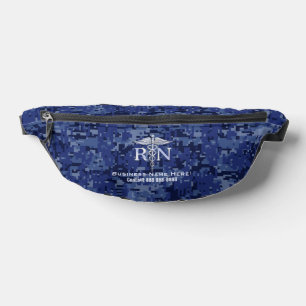 Registered Nurse RN Caduceus with text Bum Bags