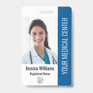 Registered Nurse RN Employee ID Blue Badge