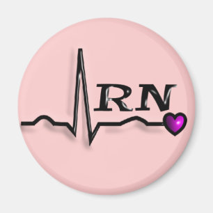 Registered Nurse "RN" Gifts QRS Design Magnet