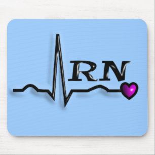 Registered Nurse "RN" Gifts QRS Design Mouse Mat