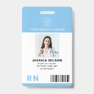 Registered Nurse RN Medical ID Blue Badge