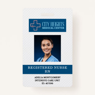 Registered Nurse RN Name Photo ID Hospital Logo ID Badge