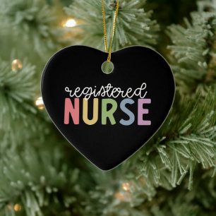 Registered Nurse RN Nurse Graduation Ceramic Tree Decoration