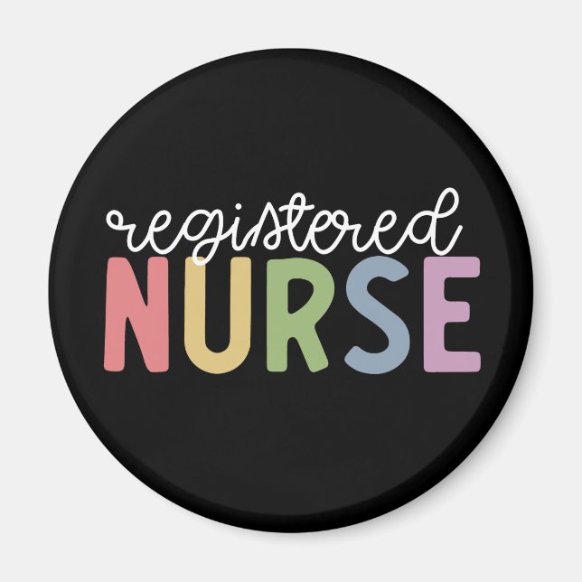Registered Nurse RN Nurse Graduation Magnet (Front)