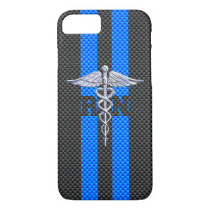 Registered Nurse RN Silver Caduceus iPhone 8/7 Case