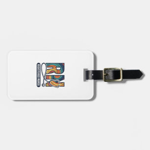 Registered Nurse RN Vintage Rainbow Vector Design_ Luggage Tag