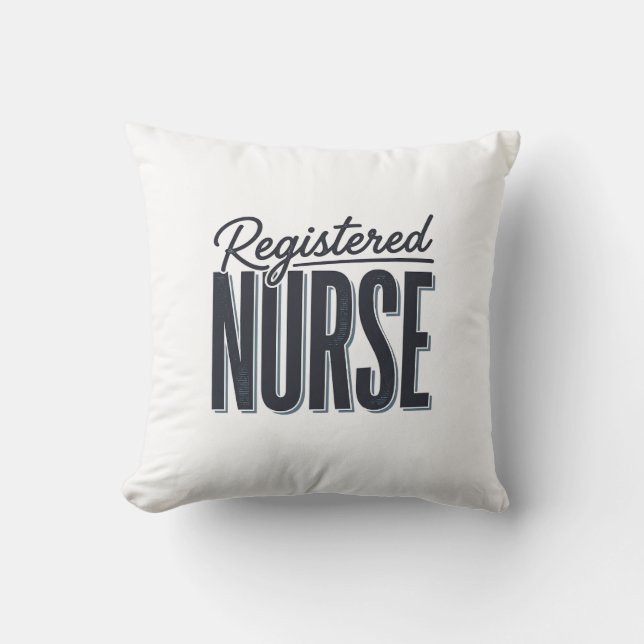 Registered Nurse Script Typography Vector Design_1 Cushion (Front)