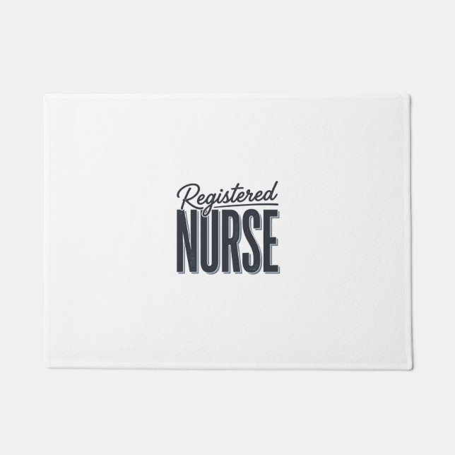 Registered Nurse Script Typography Vector Design_1 Doormat (Front)