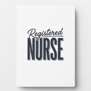 Registered Nurse Script Typography Vector Design_1 Plaque