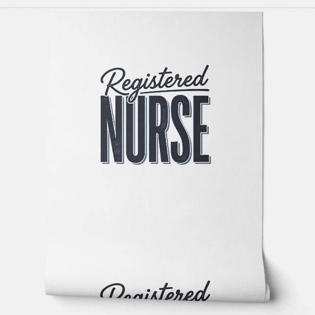 Registered Nurse Script Typography Vector Design_1 Wallpaper (Unrolling)