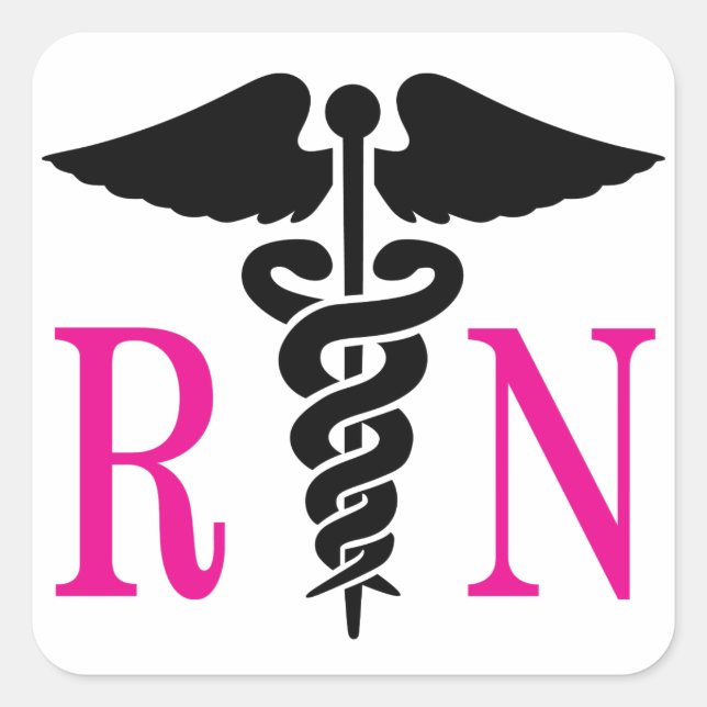 Registered Nurse Square Sticker (Front)