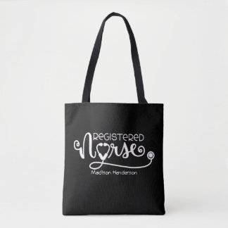 Registered Nurse Stethoscope (RN)Personalized Tote Bag