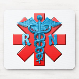 Registered Nurse Symbol Mouse Mat