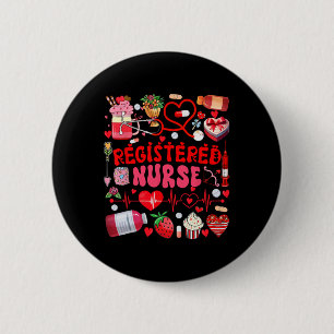 Registered Nurse Valentine's Day Nurse Tools Cute 6 Cm Round Badge