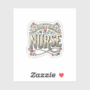 Registered Nurse Vintage Floral Typography Shirt D