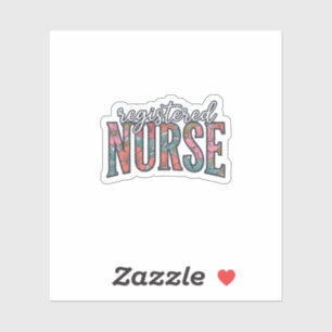 Registered Nurse Vintage Floral Typography Shirt D