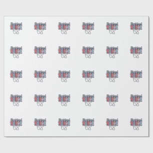 Registered Nurse Vintage Vector Shirt Design_1 Wrapping Paper