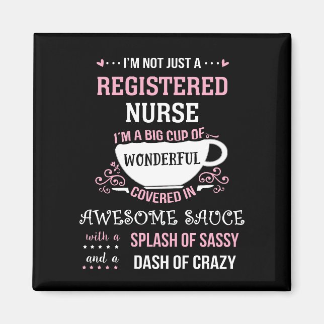 Registered Nurse Wonderful Awesome Sassy  Magnet (Front)