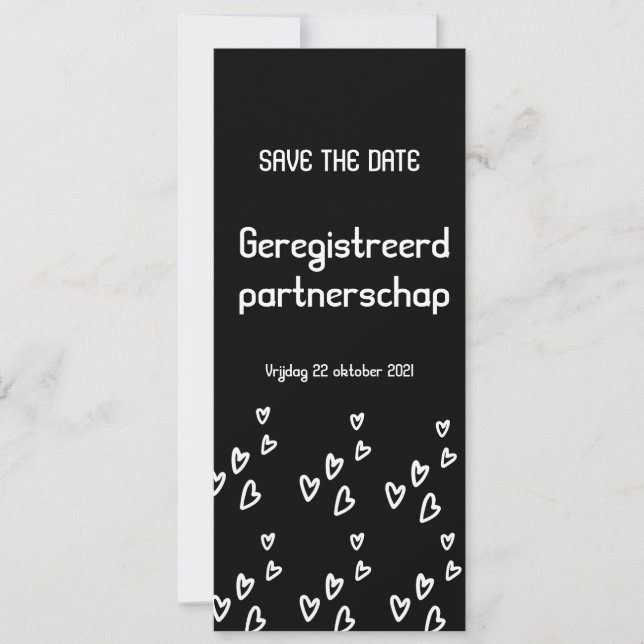 Registered partnership card (Front)