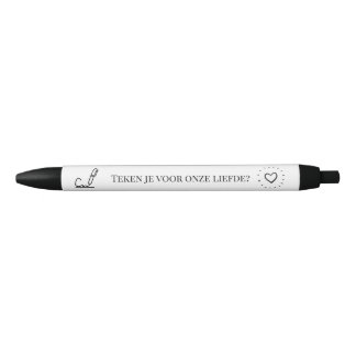 Registered partnership witnesses - black ink pen