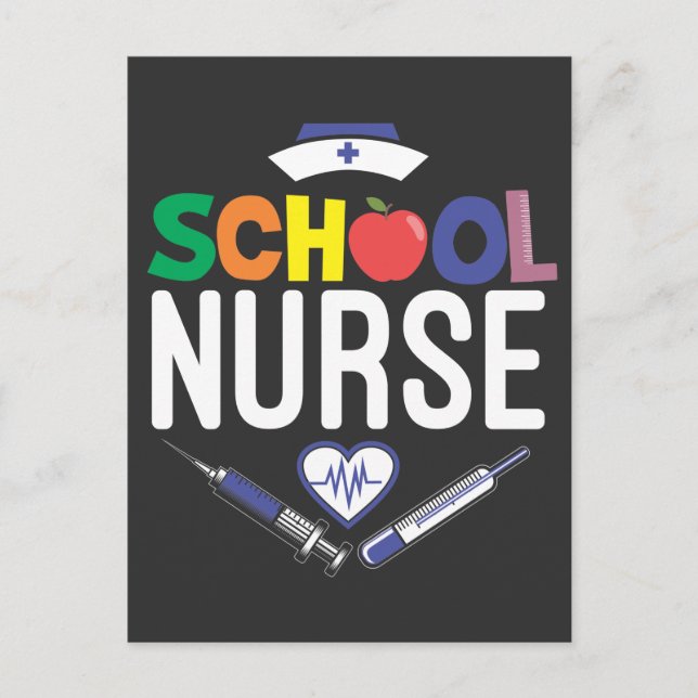 Registered School Nurse Best Medical Employee Postcard (Front)